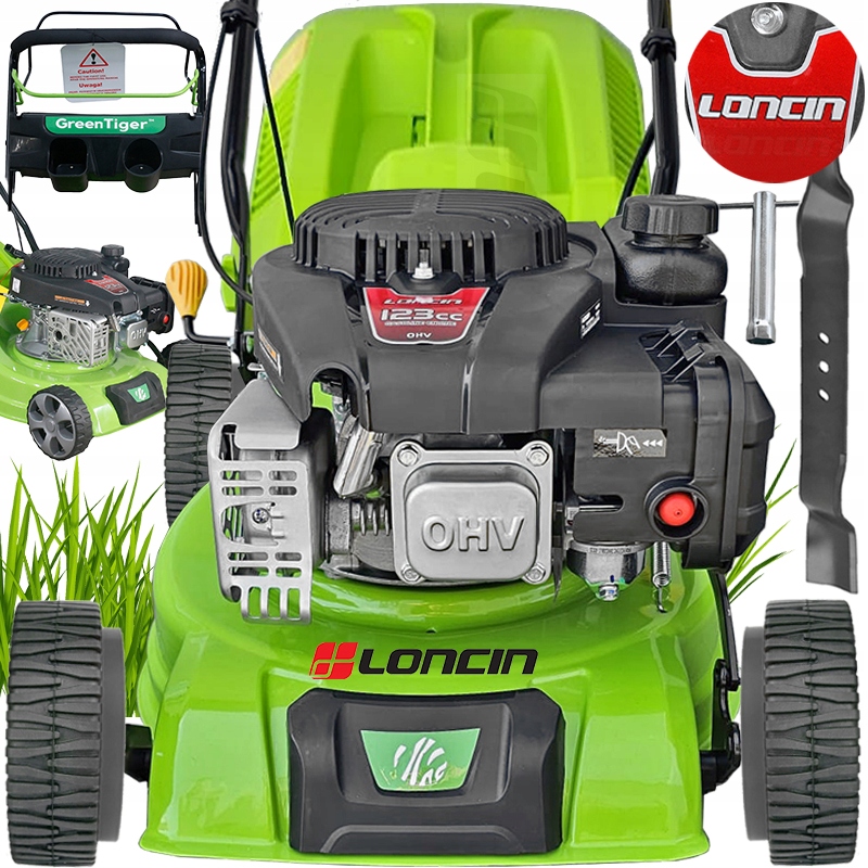 Kosiarka Metalowa obudowa Loncin spalinowa do trawy Napędem 41CM 2.9KM 40l