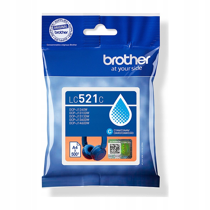 Brother LC521C tusz cyjan 1 szt.
