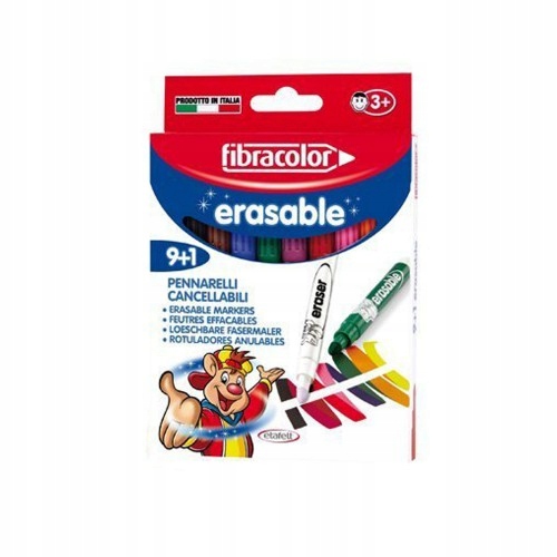 Mazaki Fibracolor Erasable wymazywalne 9+1