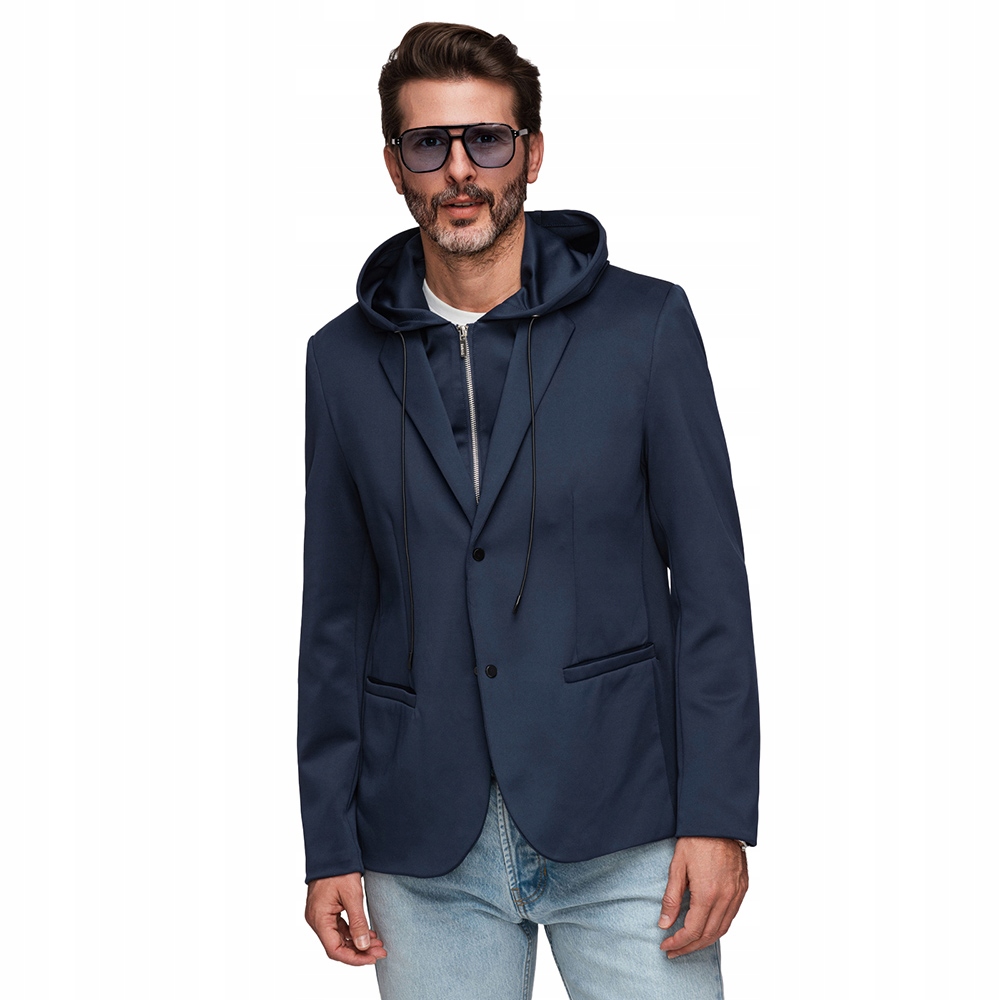 Stylová sako s odnímatelnou podšívkou M168 modrá, velikost XL