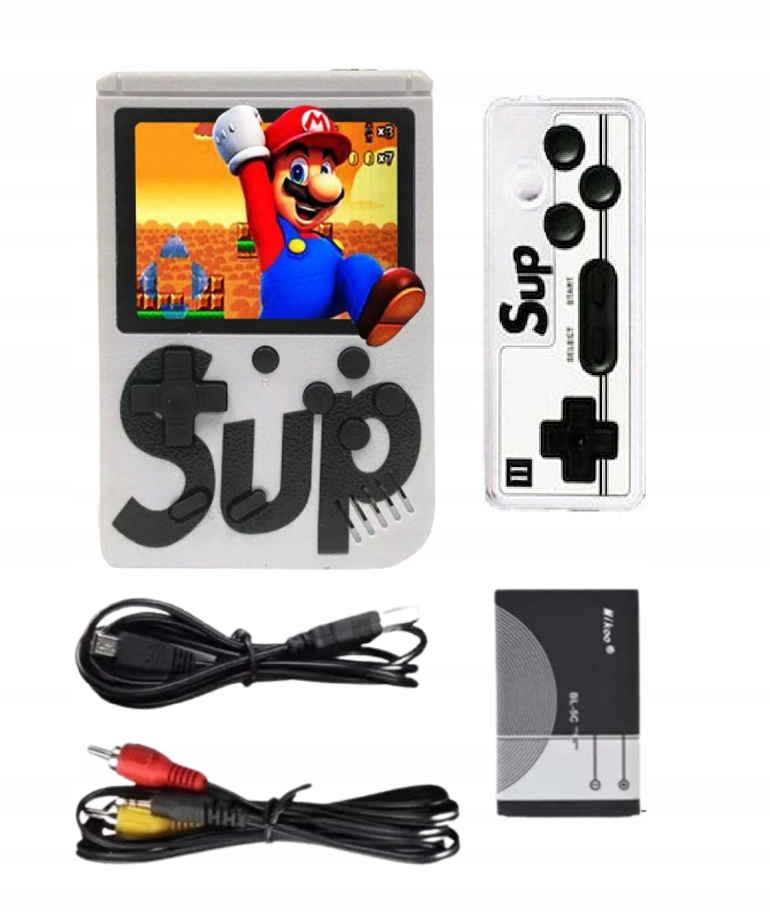 KONSOLA RETRO SUP MINI 400 GIER PAD TV GAMEBOY MARIO GRA DLA 1 LUB 2 OSÓB