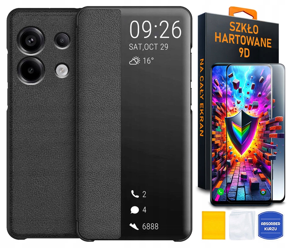 Фото - Чохол Poco Etui do  X6 5G/Redmi Note 13 Pro 5G Smart Case +szkło 9D Na Cały Ekran 