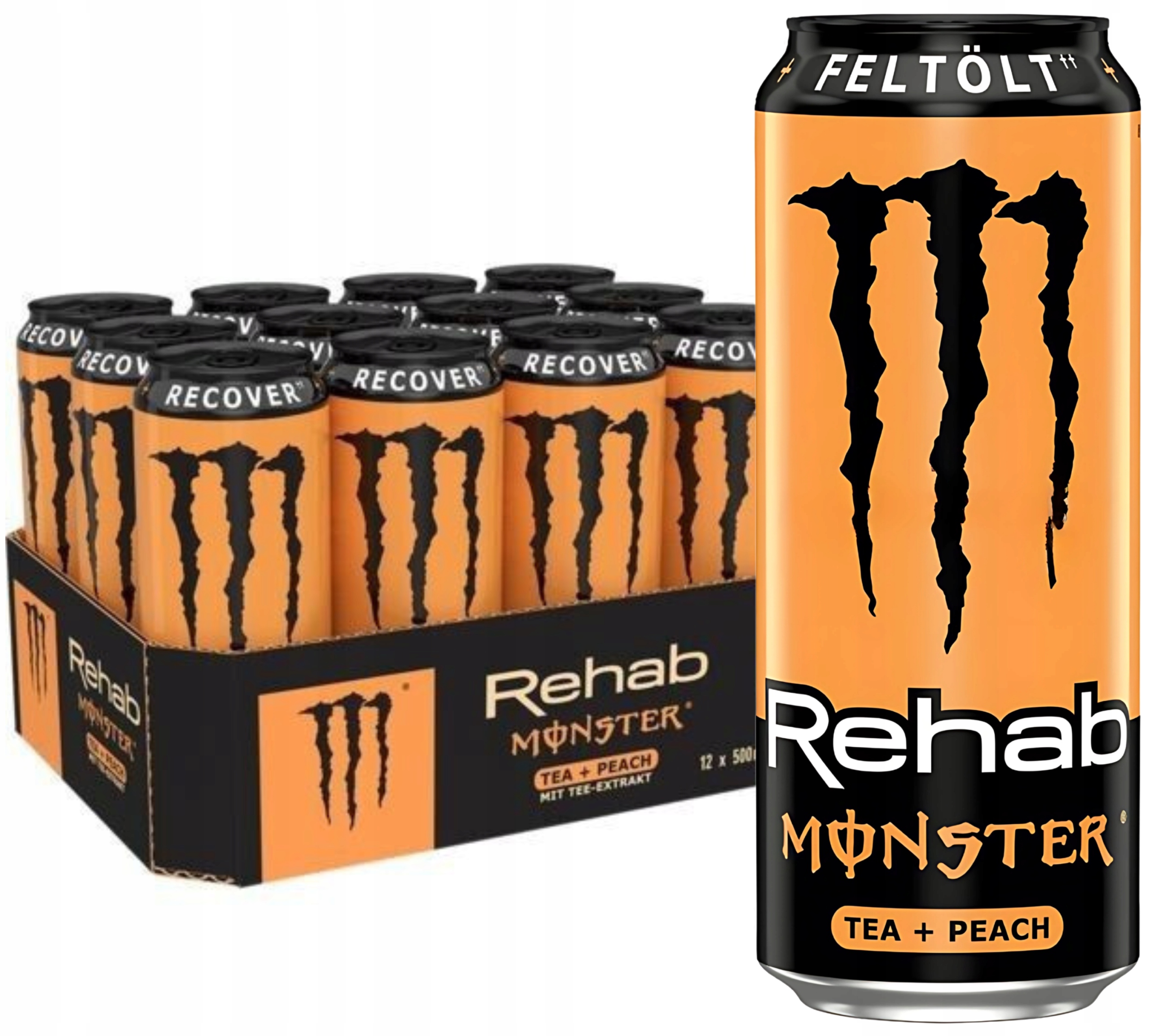 Levně Monster rehab tea peach 12×0,5l