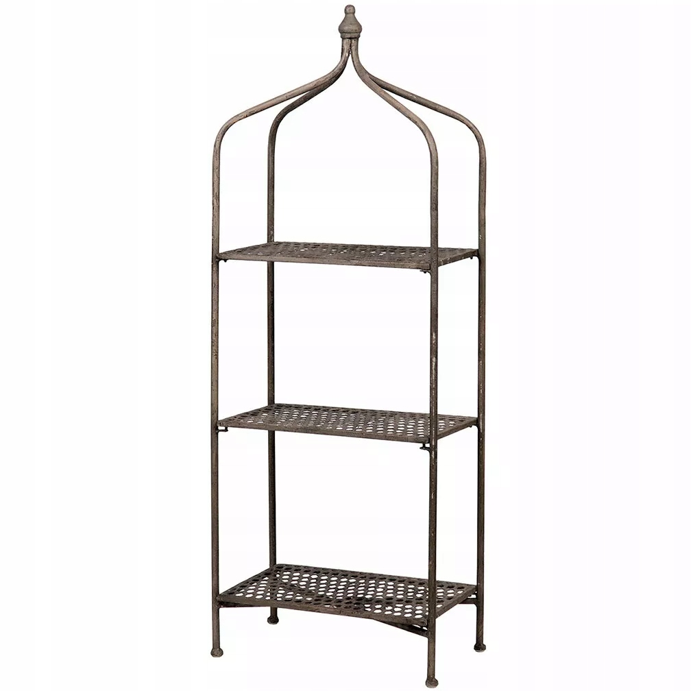 Záhradný Regál Kovová skriňa loft na knihy, rastliny, náradie