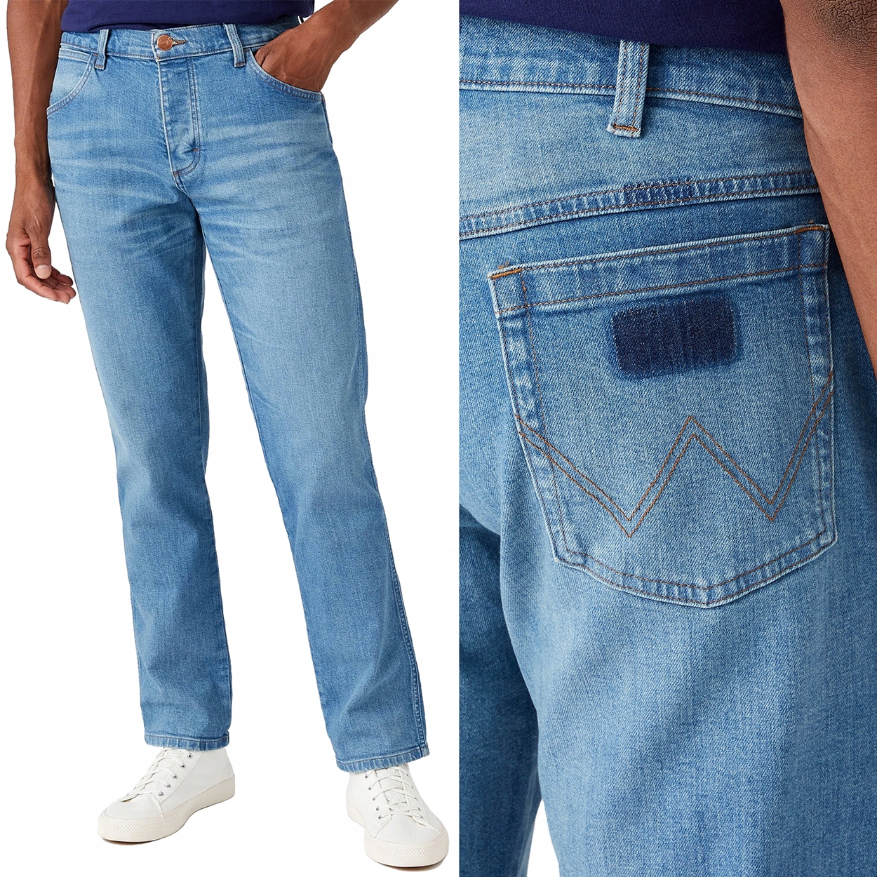 Wrangler Greensboro 803 Natural Indigo Pánské Džíny W33 L32