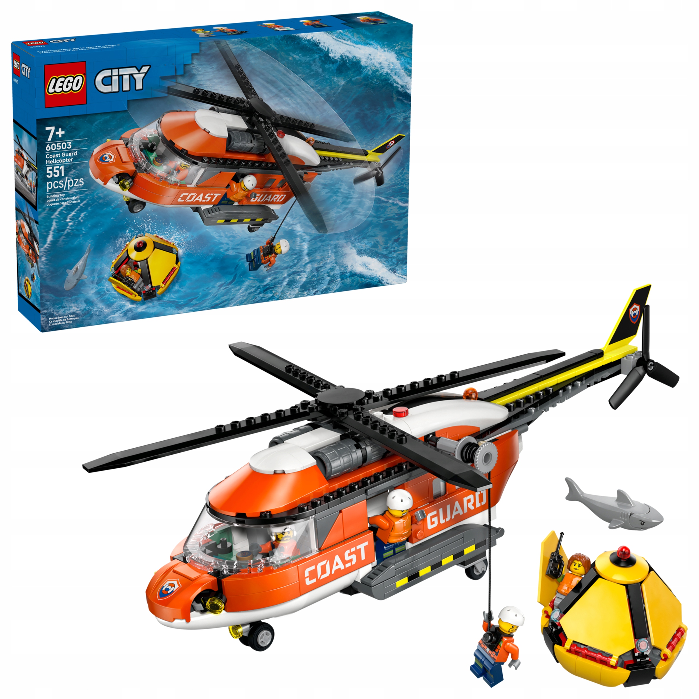 Lego City 60503 Helikoptéra pobřežní stráže