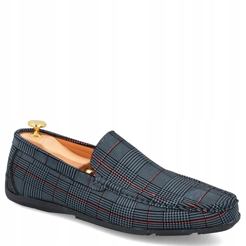 Elegantní pánské mokasíny John Doubare 628A-H-888 Šedé 45