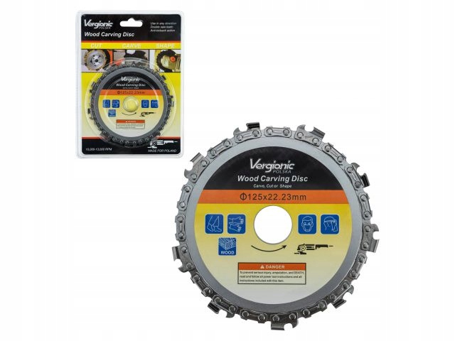 PIŁA ŁAŃCUCHOWA TARCZA DO DREWNA DO SZLIFIERKI 125 Marka inna