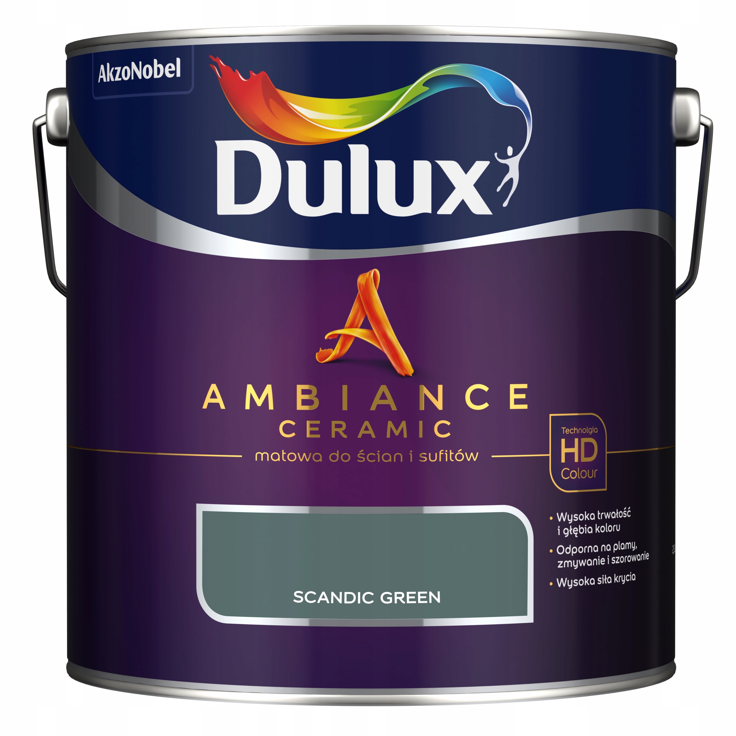 Dulux Ambiance Ceramic Farba Ceramiczna Scandic Green 2,5L