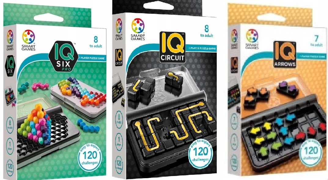 Smart Games Iq Six Pro Iq Circuit Iq Arrows