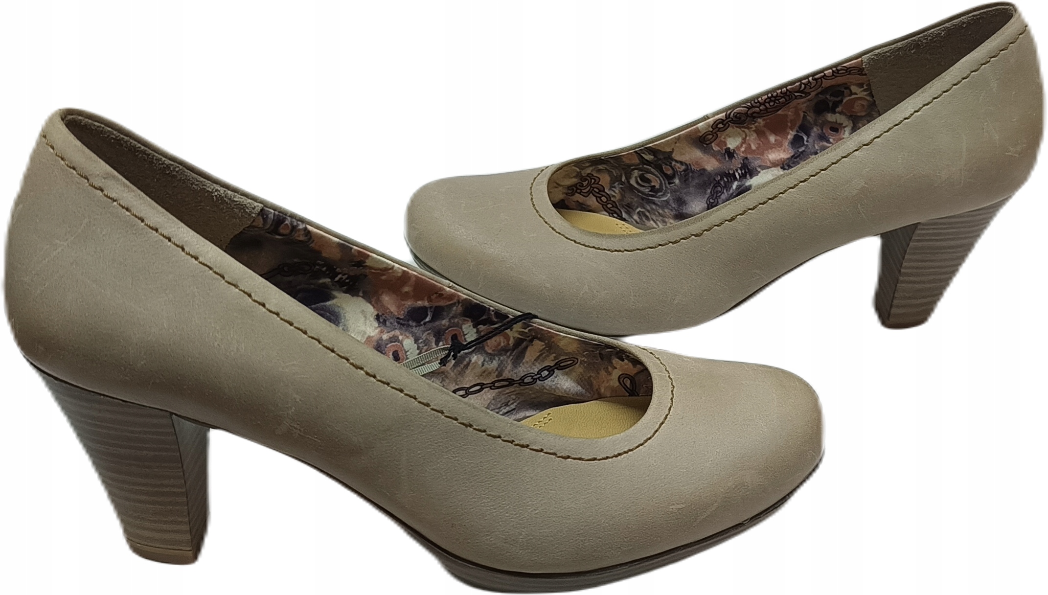 Pohodlné kožené podpatky Marco Tozzi 22444-22 pepper r38