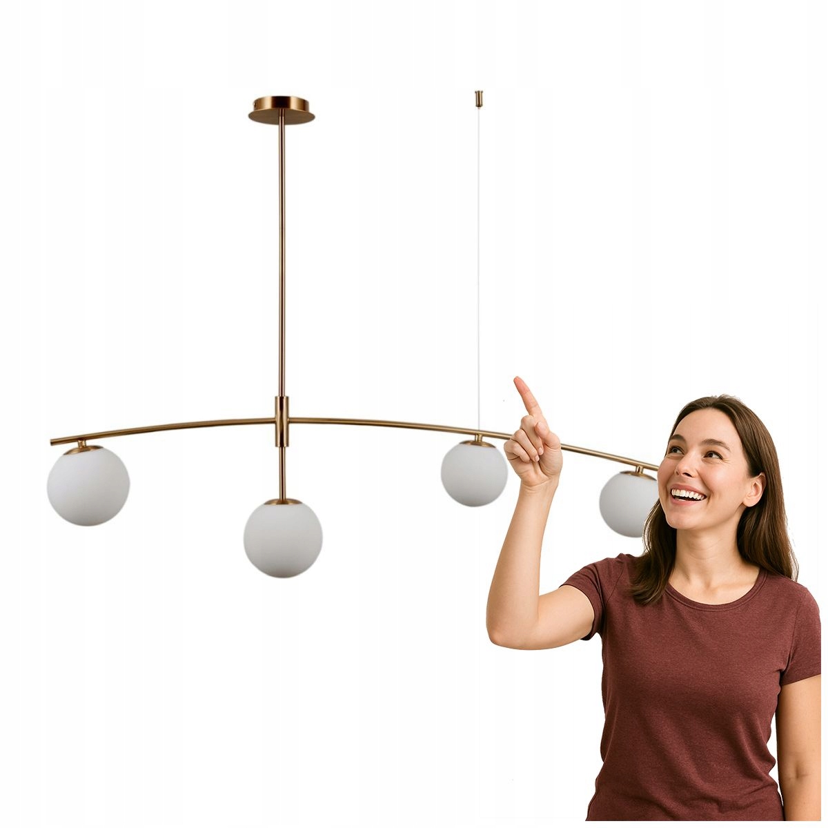 Závesná lampa Senai PND-31322-4-HB Italux