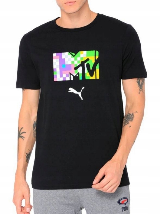 

2529 Koszulka Męska Puma x Mtv Bawełna t-shirt L