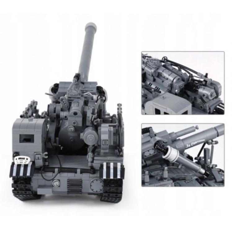 KLOCKI DUŻY RUSKI CZOŁG T92 WOJSKO ARMATA DZIAŁO Certyfikaty, opinie, atesty CE