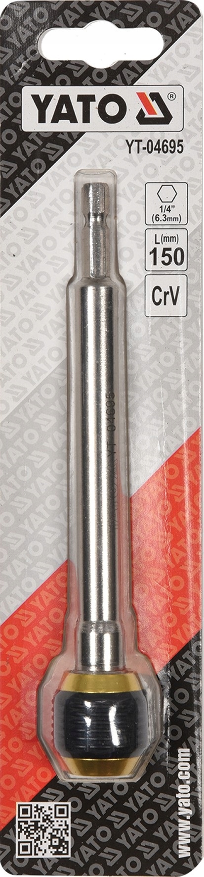 YATO Uchwyt przedłużka do bitów grotów długi 15 cm Kod producenta YT-04695