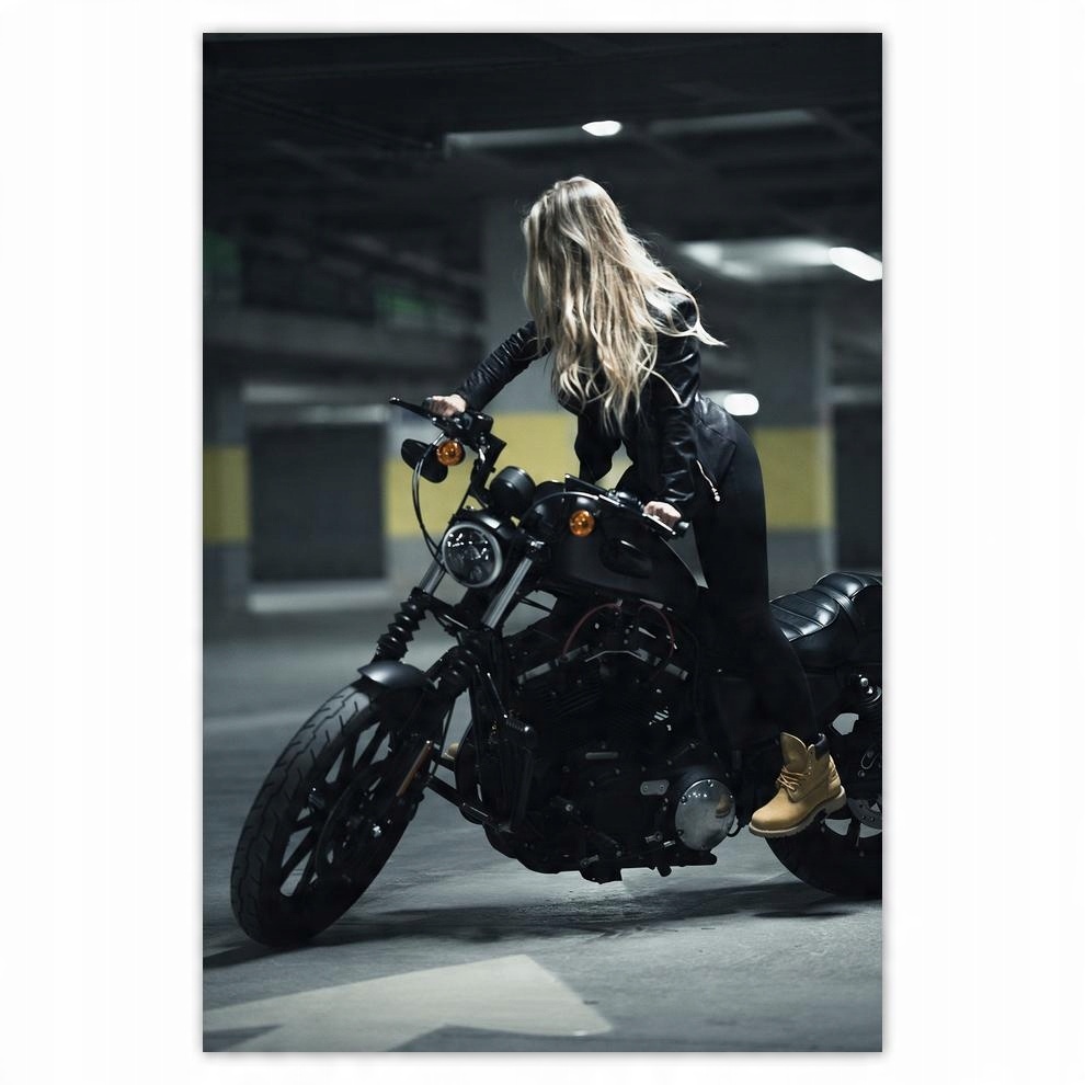 

Plakaty 40x60 Blondyna na motorze