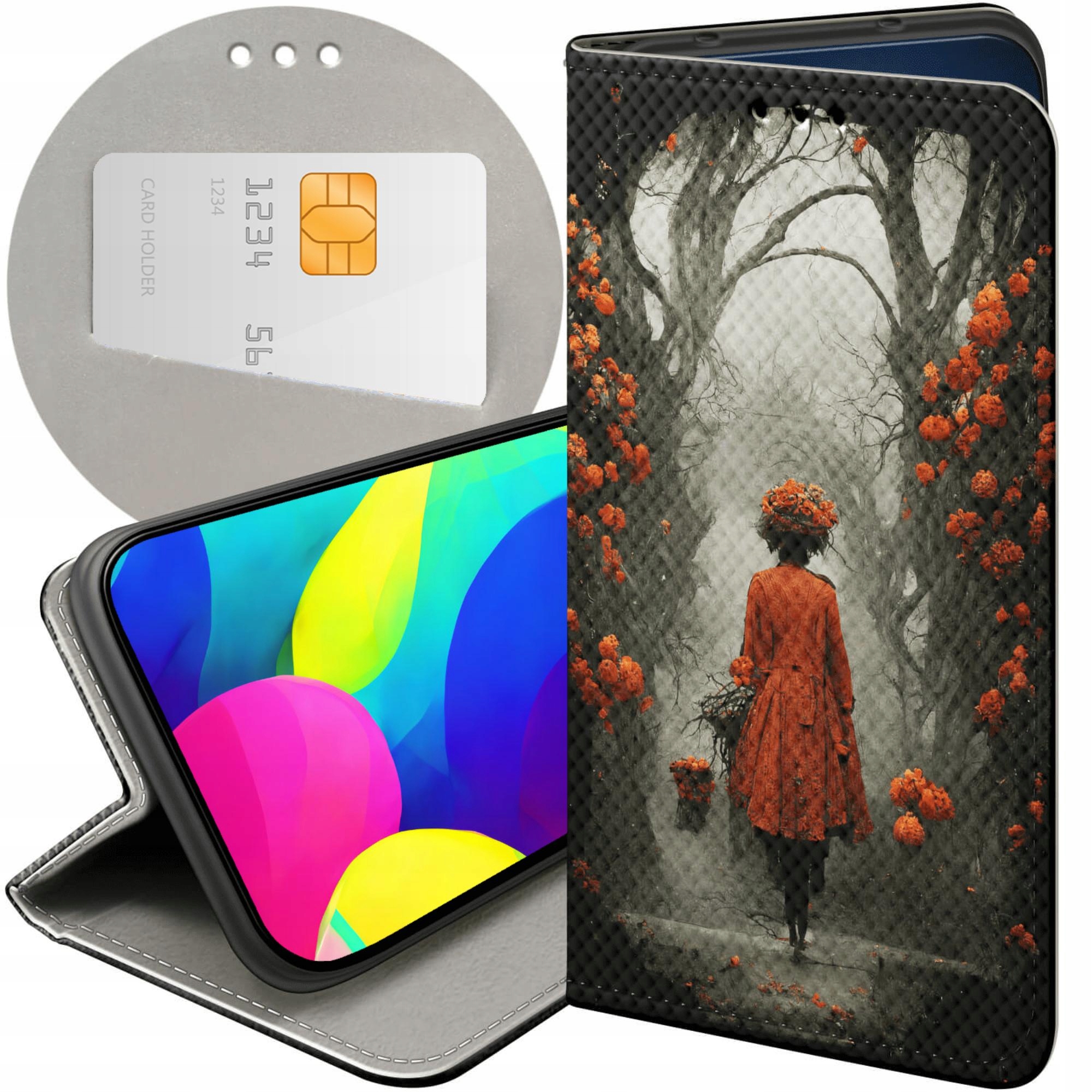 Etui Z Klapką Do Huawei P30 Pro Jesień Liście Autumn Futerał Case