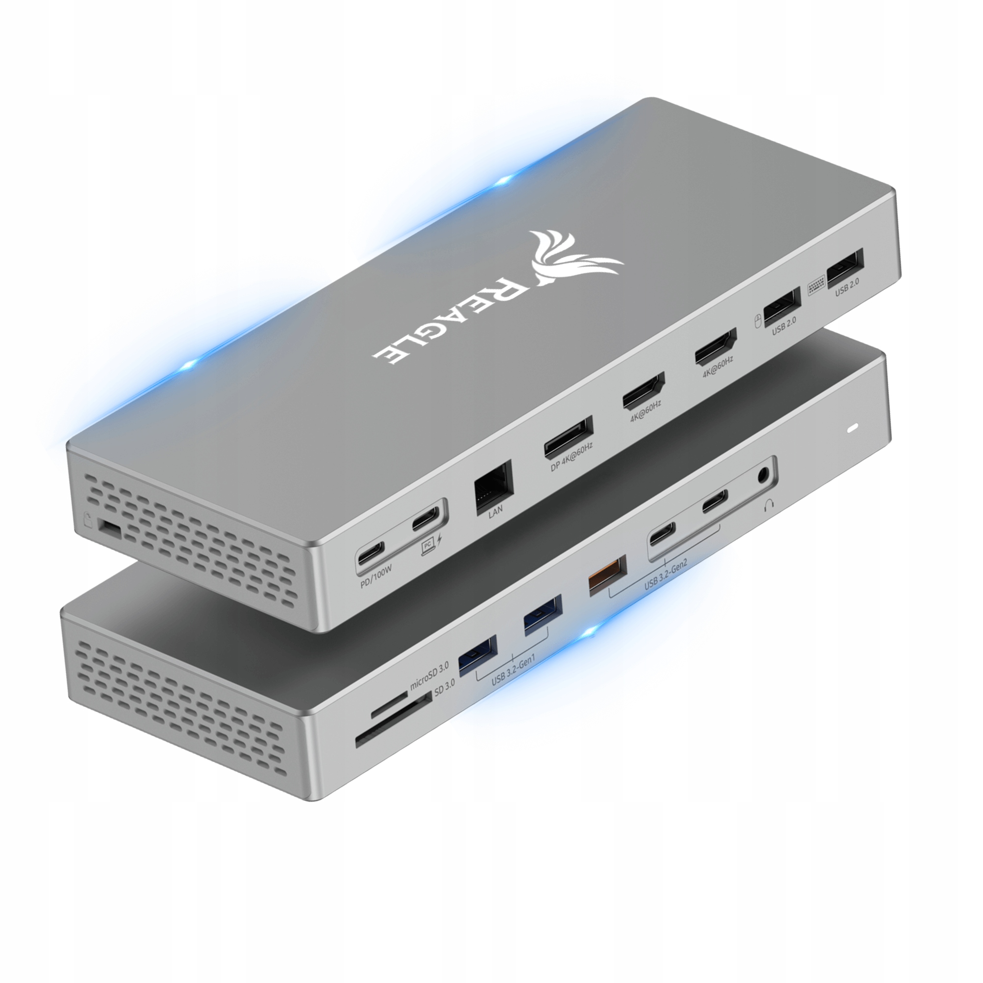 Dokovací Stanice 16v1 Usb 3.2 Hub Mst 2 Hdmi Dp 4K60Hz PD100W RJ45 Sd 7x Usb