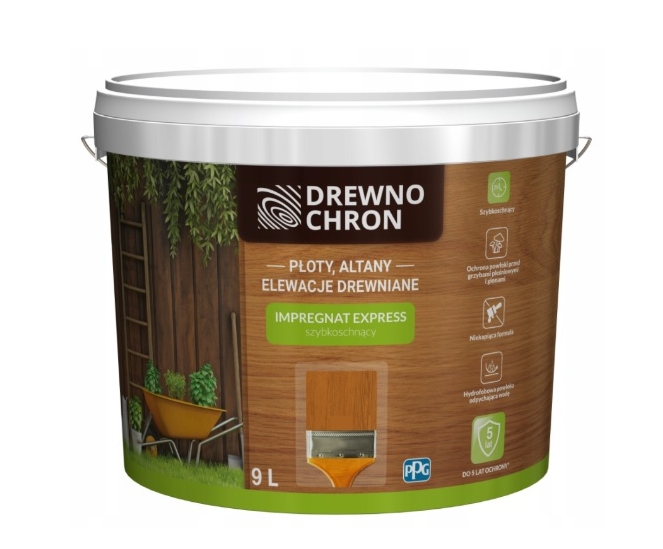 Drewnochron Impregnat Express Ogród 9l Cedr