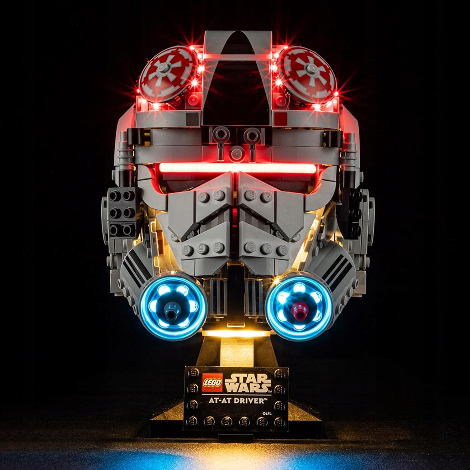 Zestaw oświetleniowy do Star Wars Hełm pilota myśliwca At-at 75429