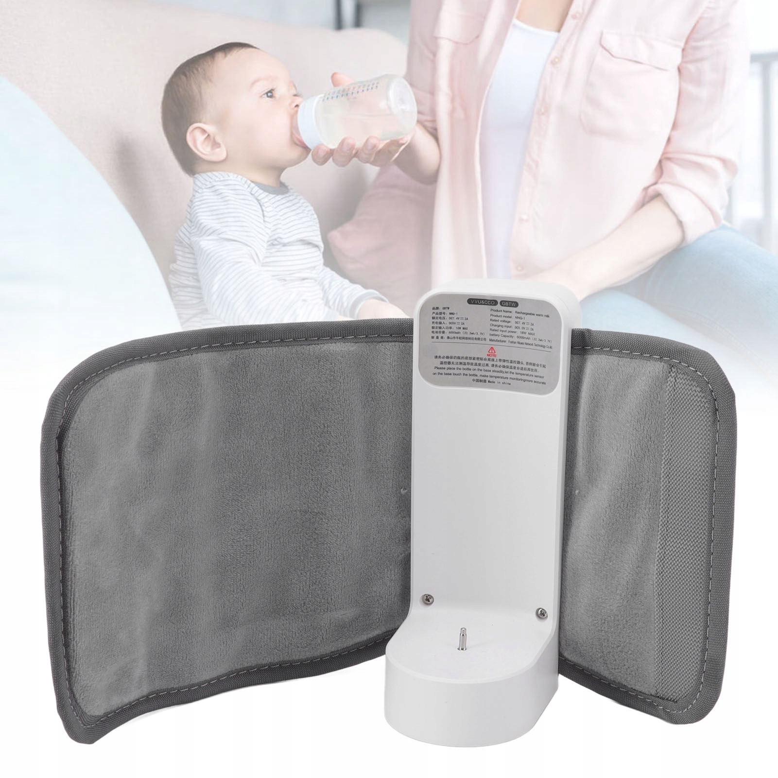 USB BABY BUTELKA PODGRZEWACZ PRZENOŚNY Cechy dodatkowe wyświetlacz LCD