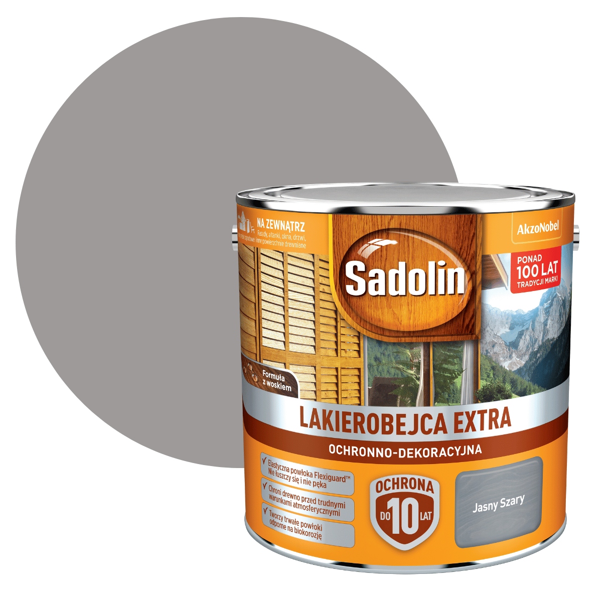 Sadolin Extra 2,5L Lakierobejca Jasny Szary