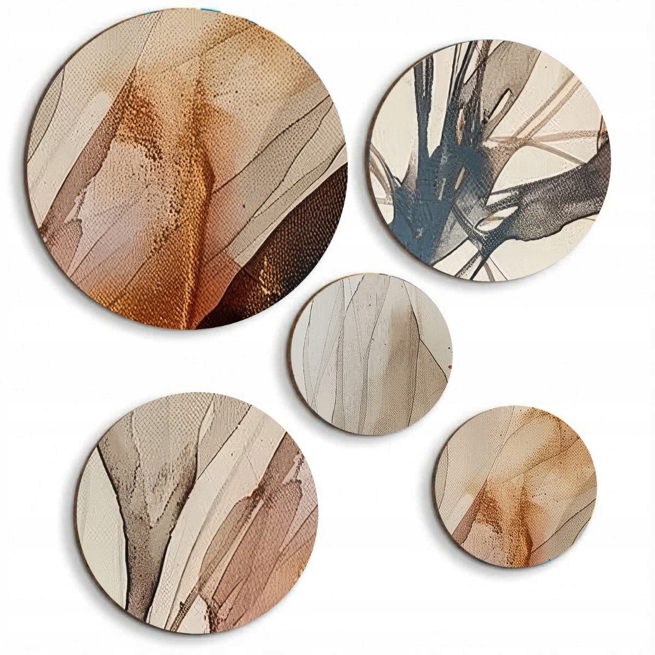 Moderní abstrakce – Kulatý obraz na zeď do obývacího pokoje