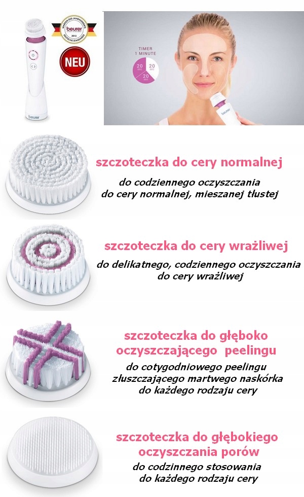 Szczoteczka do mycia twarzy Beurer FC95 Model FC95