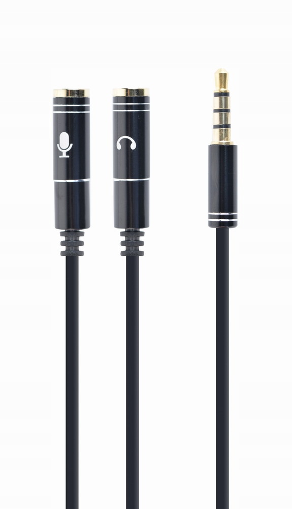 

Adapter wtyk 4PIN męski 2x mini Jack 3.5mm gniazda