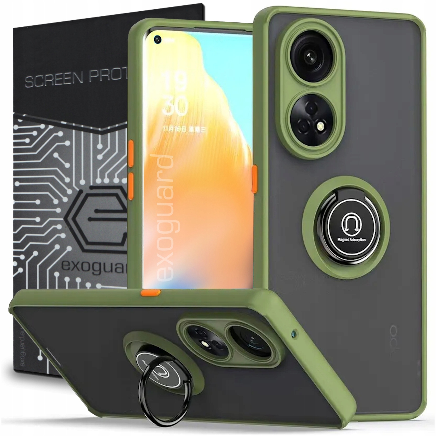 

Etui Pancerne Case Cover+szkło do Oppo Reno 8T 4G