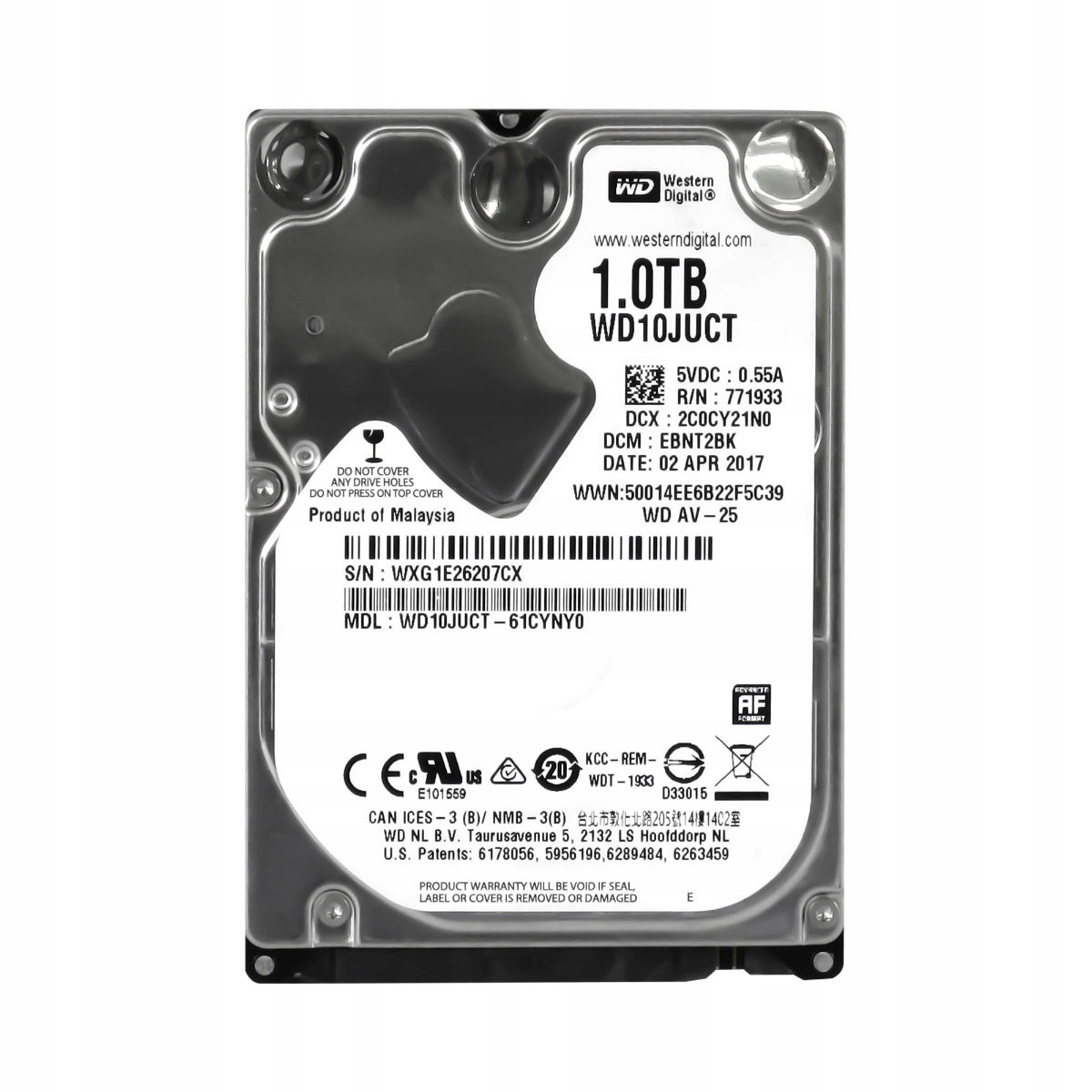 Wd AV-25 1TB 5.4K 16MB Sata II 2.5" WD10JUCT (hdd disk pro Av zařízení)