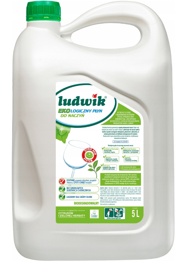 

Płyn do mycia naczyń Ludwik Ekologiczny 5 l Zapas