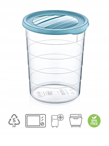 

Pojemnik Na Żywność Okrągły Trend Box 1.1L