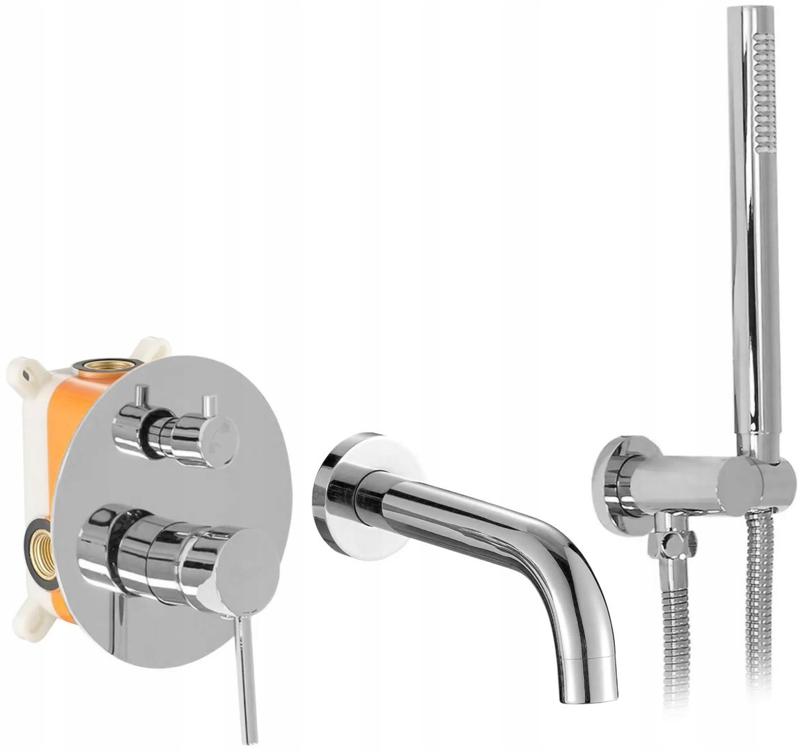 Podomietková vaňová batéria Rea Lungo Box Chrómová nástenná jednopáková