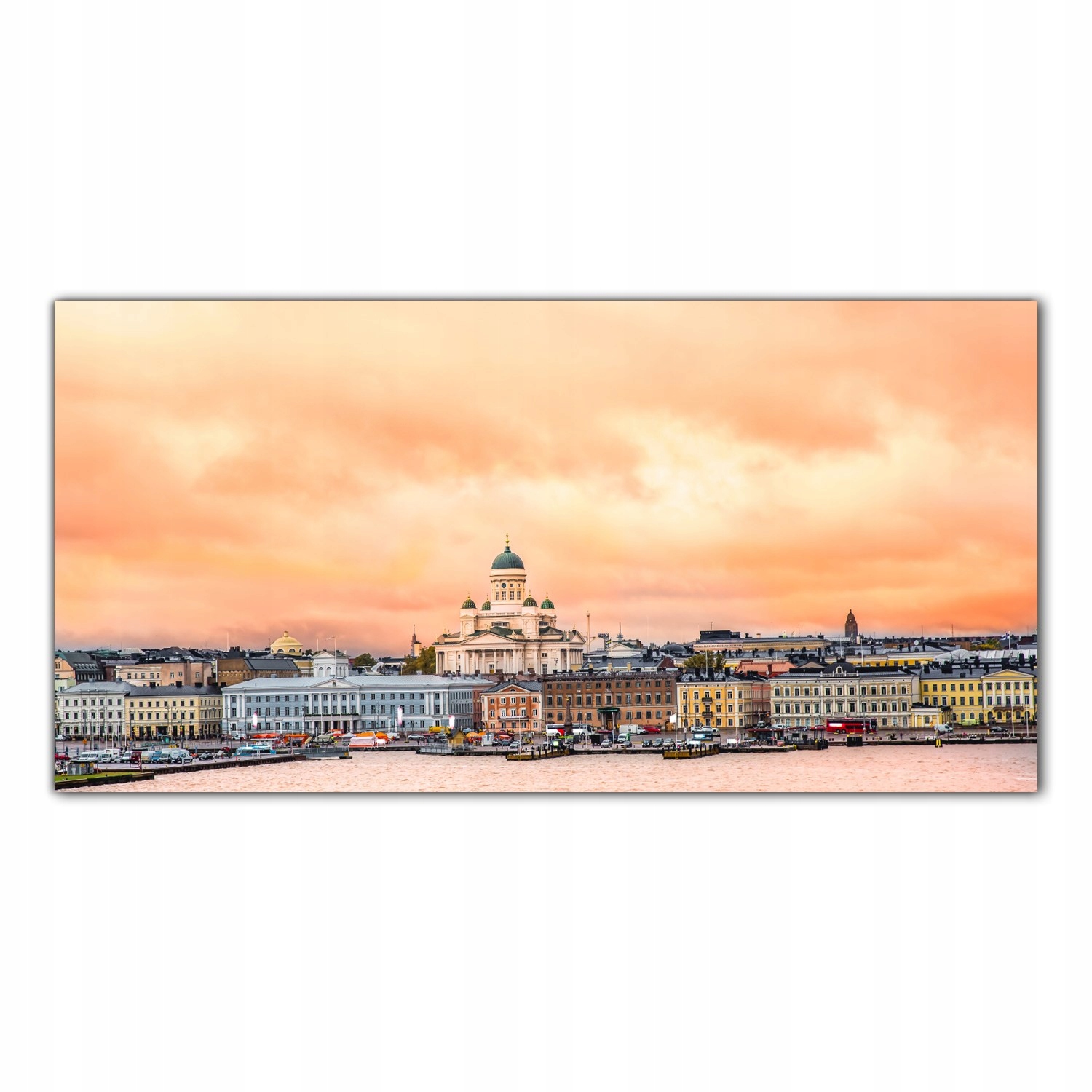 Město Krajina 140x70 Tvrzené sklo do kuchyně