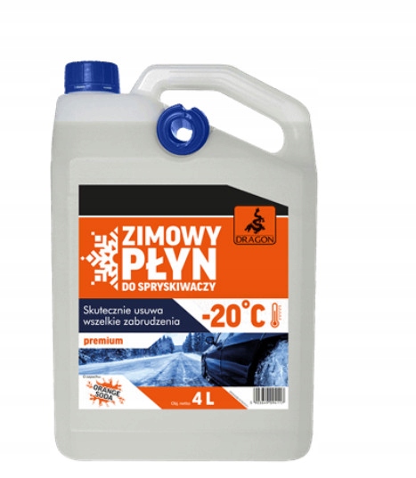 Dragon Płyn do Spryskiwaczy Zimowy bezbarwny -20°C 4L orange soda
