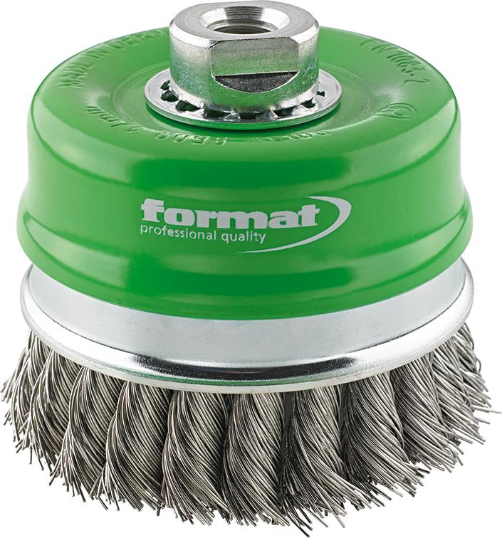 Щітка для горщика, дріт з нержавіючої сталі.M14 плетений