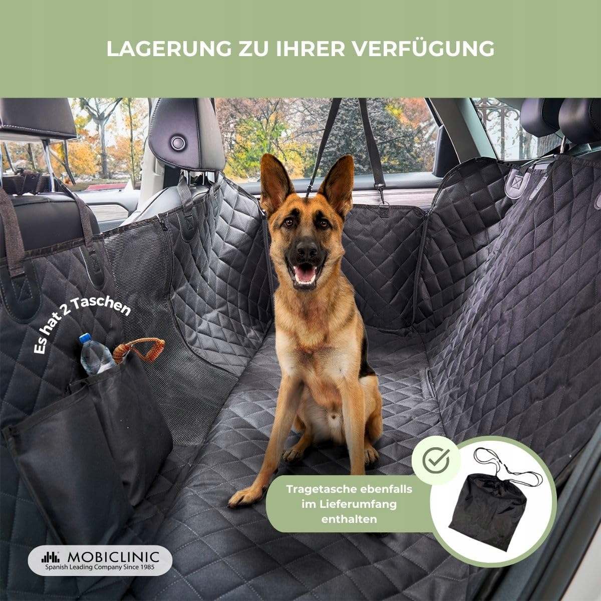 MOBICLINIC Pets Samochodowy Fotelik Dla Psów Wodoodporny Uniwersalny — miniatura 6