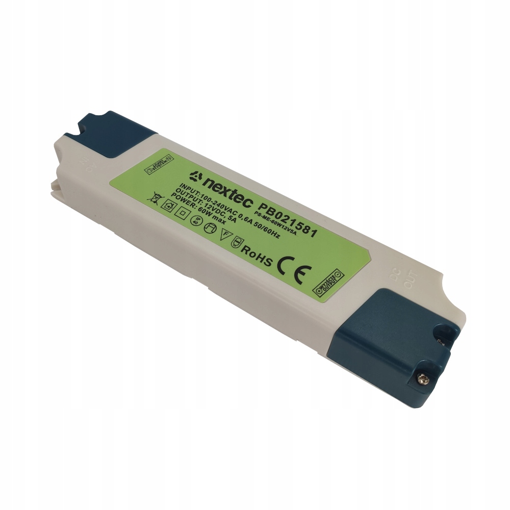 

Zasilacz do taśm Led 12V 60W 5A