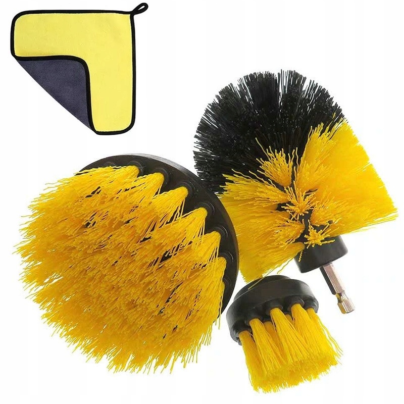 SZCZOTKI OBROTOWE WIERTARKĘ WKRĘTARKĘ MIKROFIBRA