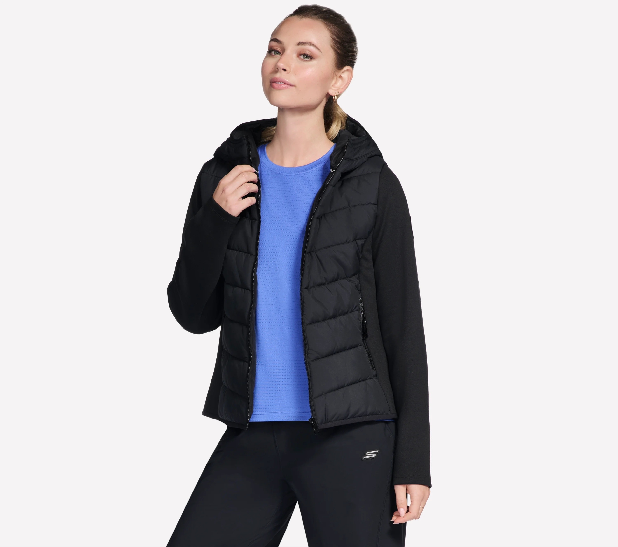 Dámská bunda Skechers Performance Elite Hooded Jacket černá JA232 Blk