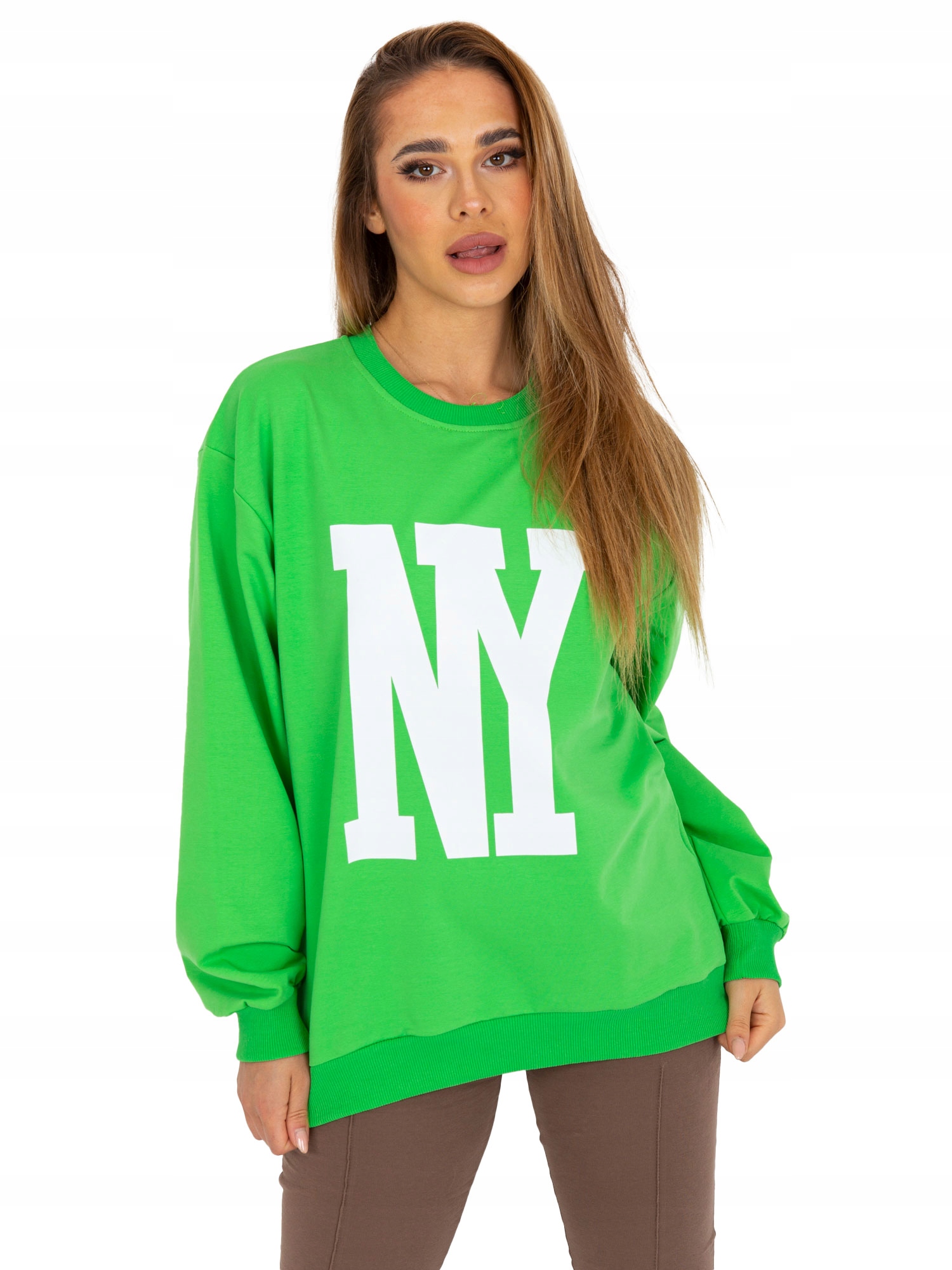 

Bluza Damska Dresowa oversize z nadrukiem