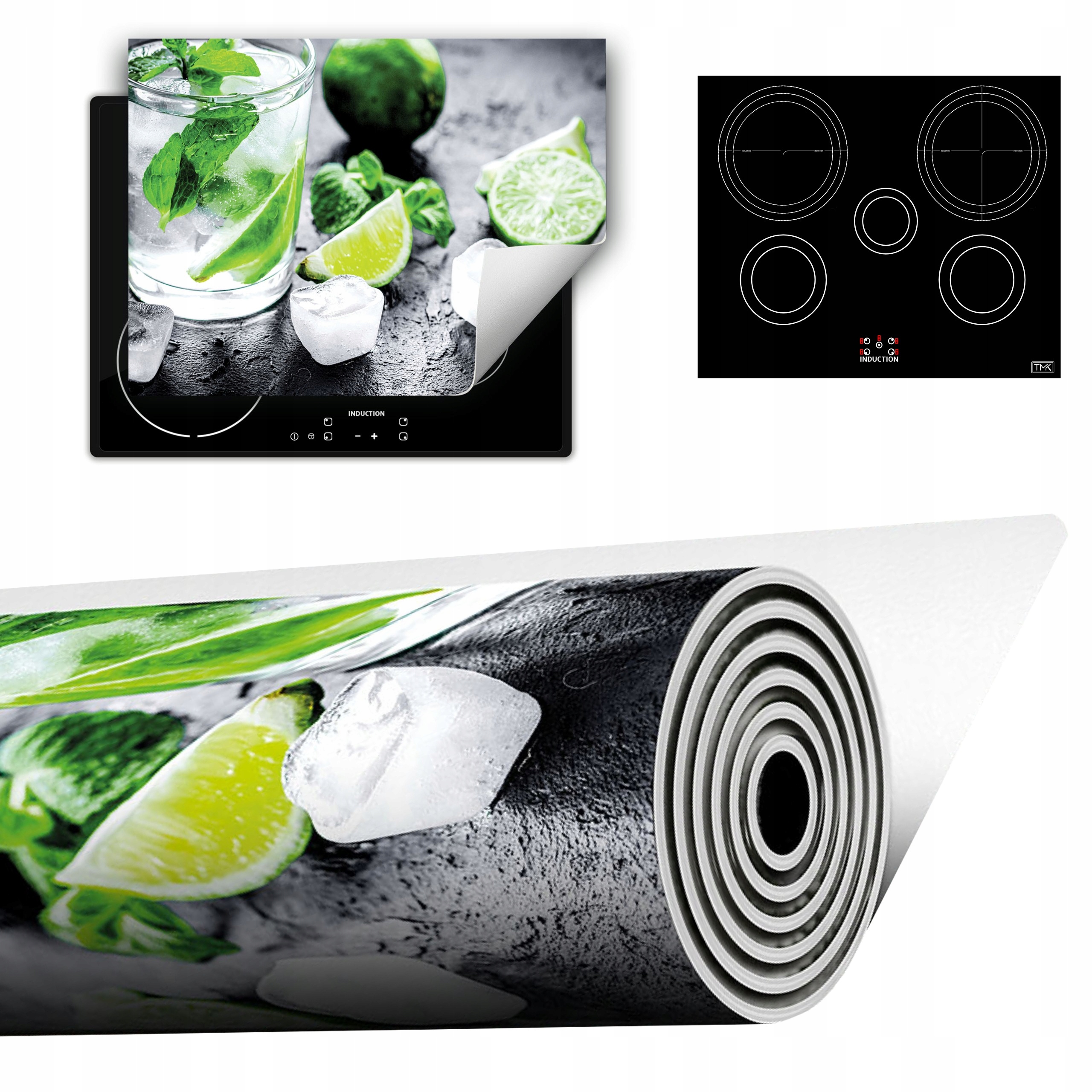 Vinylová Podložka Do Kuchyně Více Místa 70x52 vápno – voda