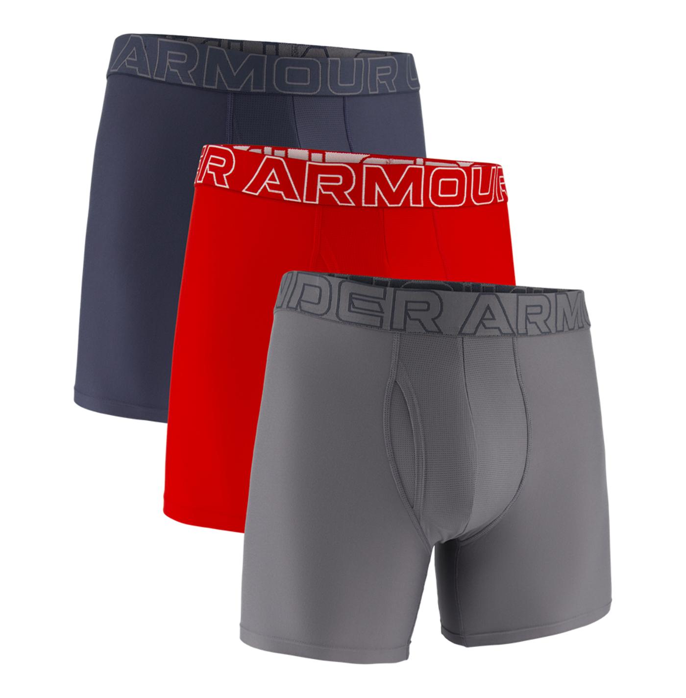 Pánské boxerky Ua Performance Tech Solid 6'' 3P