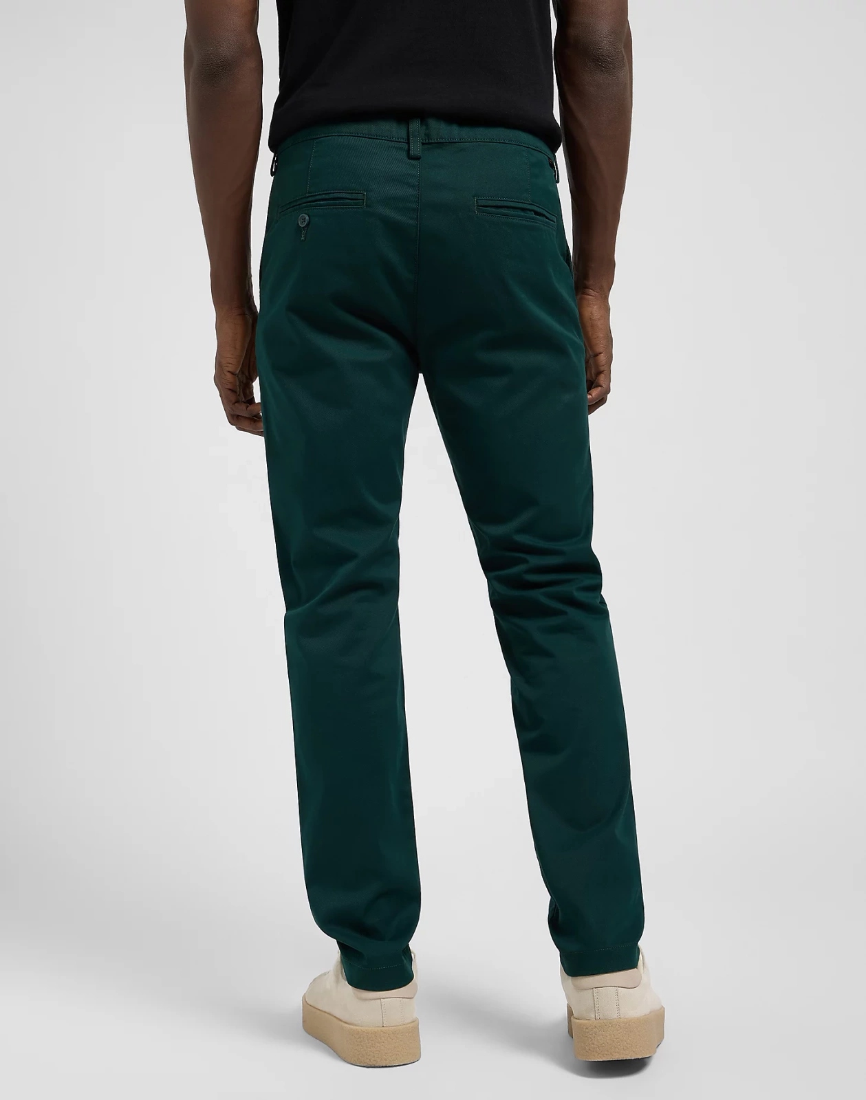 Pánské jednoduché kalhoty Lee Regular Chino Jade Forest 112370607 36/32