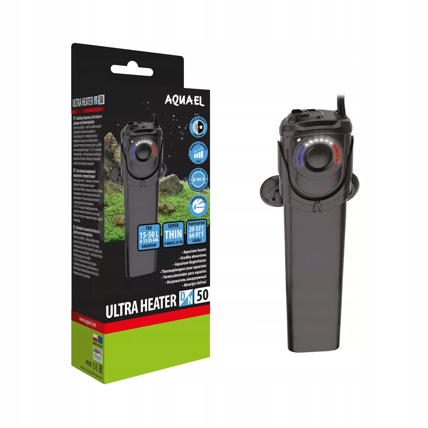 Aquael Grzałka Ultra Heater D&n 50W