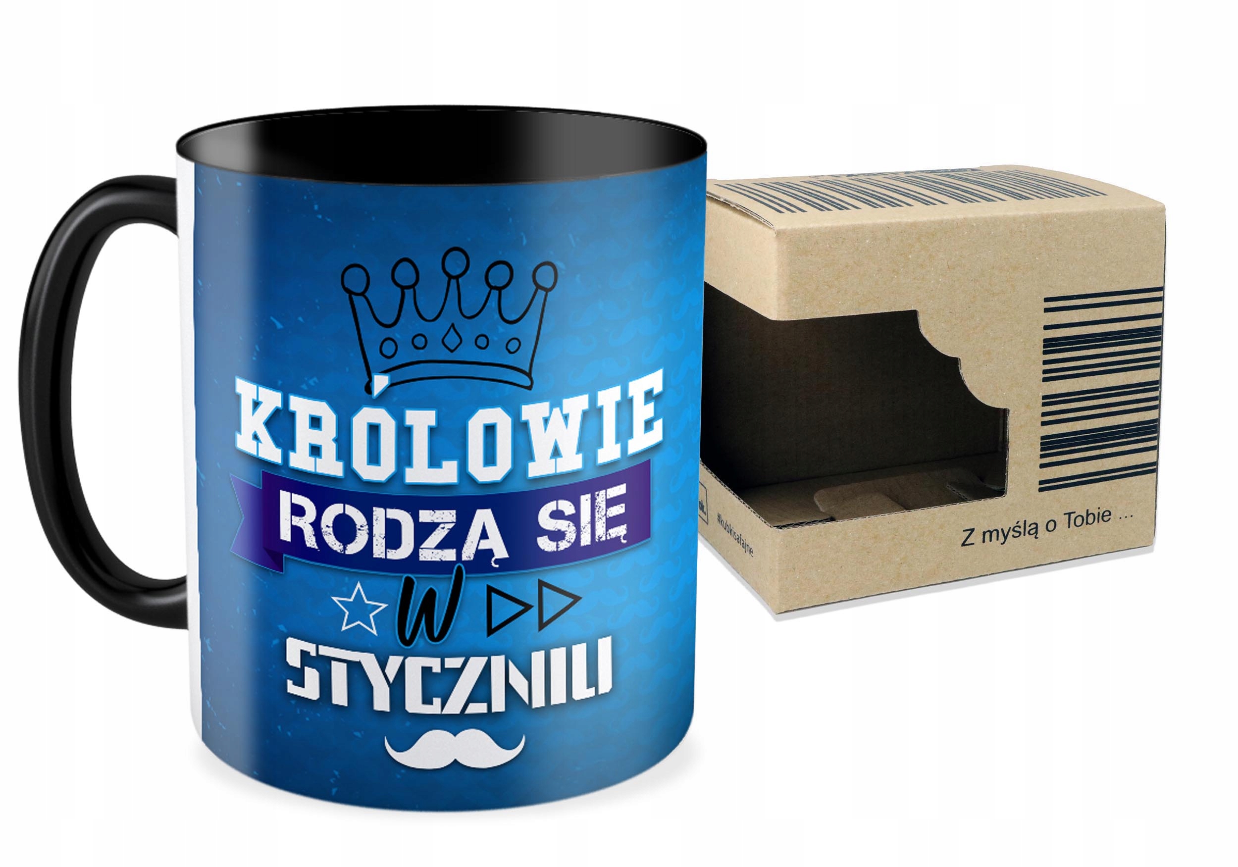 

Kubek czarny Urodziny Królowie Rodzą Się