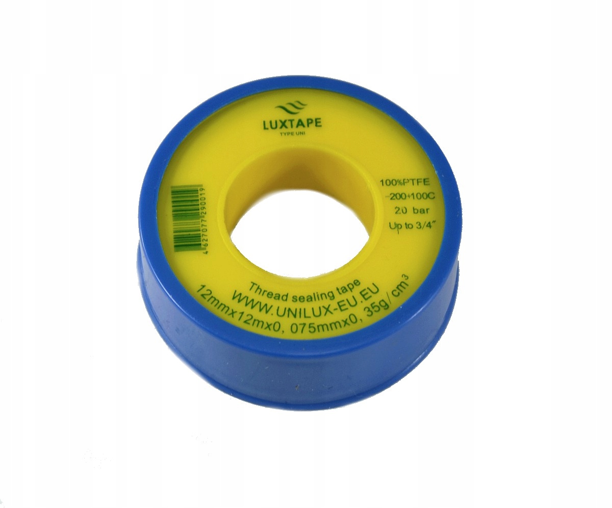 

Taśma Teflonowa Do Gwintów 12mm 12 m x 0,75 mm Uni