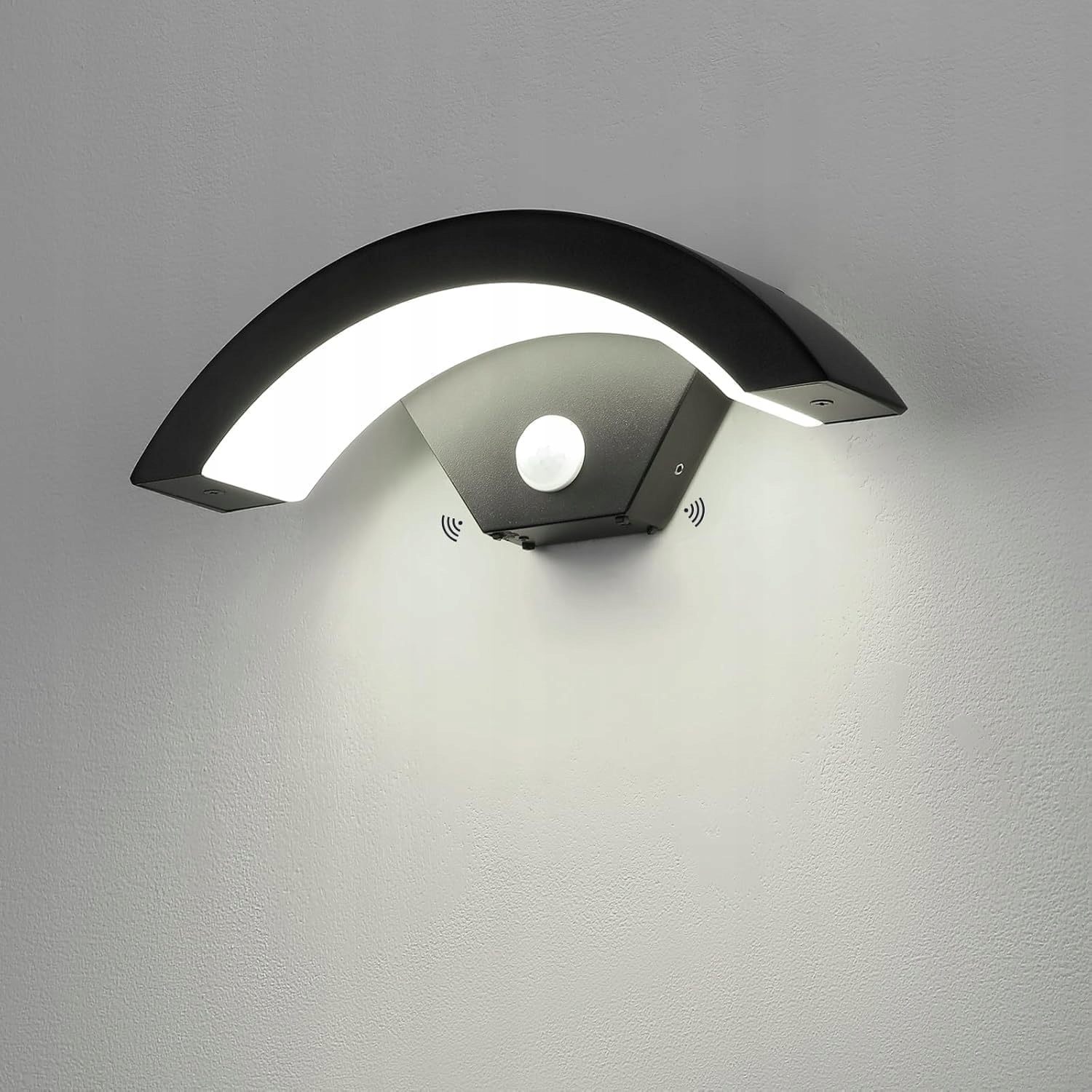 Venkovní nástěnné svítidlo Led zahradní fasádní lampa IP65Snímač pohybu 18W
