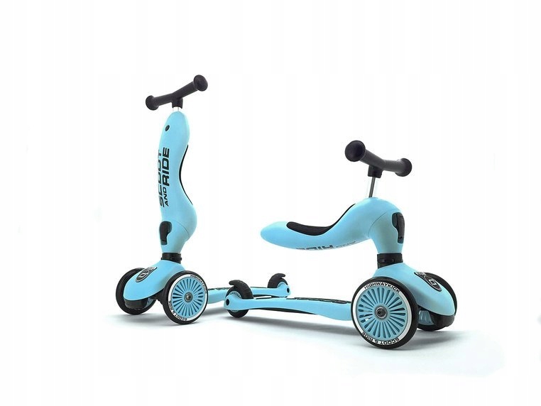 SCOOT AND RIDE Jeździk hulajnoga Highwaykick 2w1 blueberry